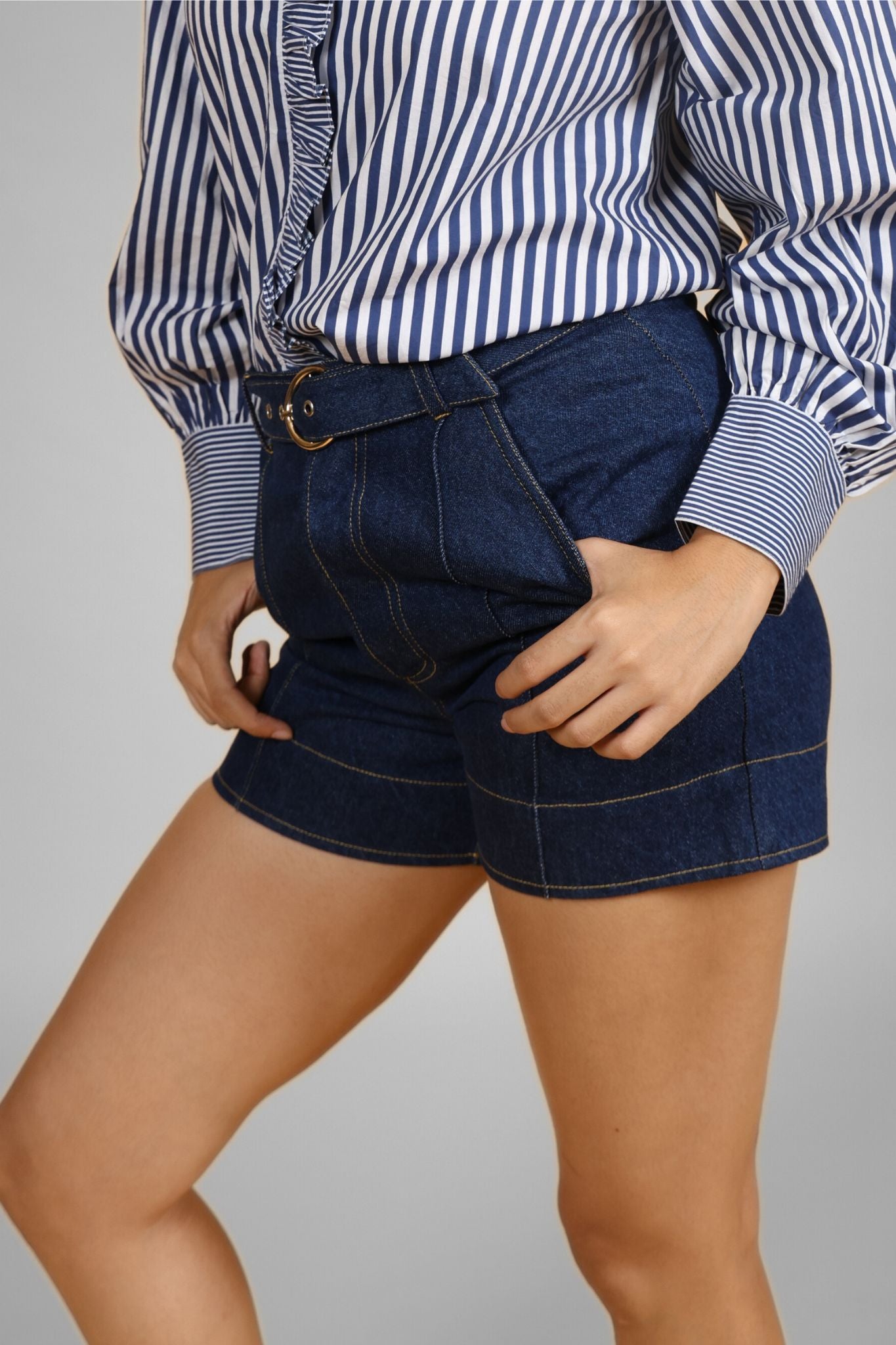 Chaos Indigo Denim Shorts