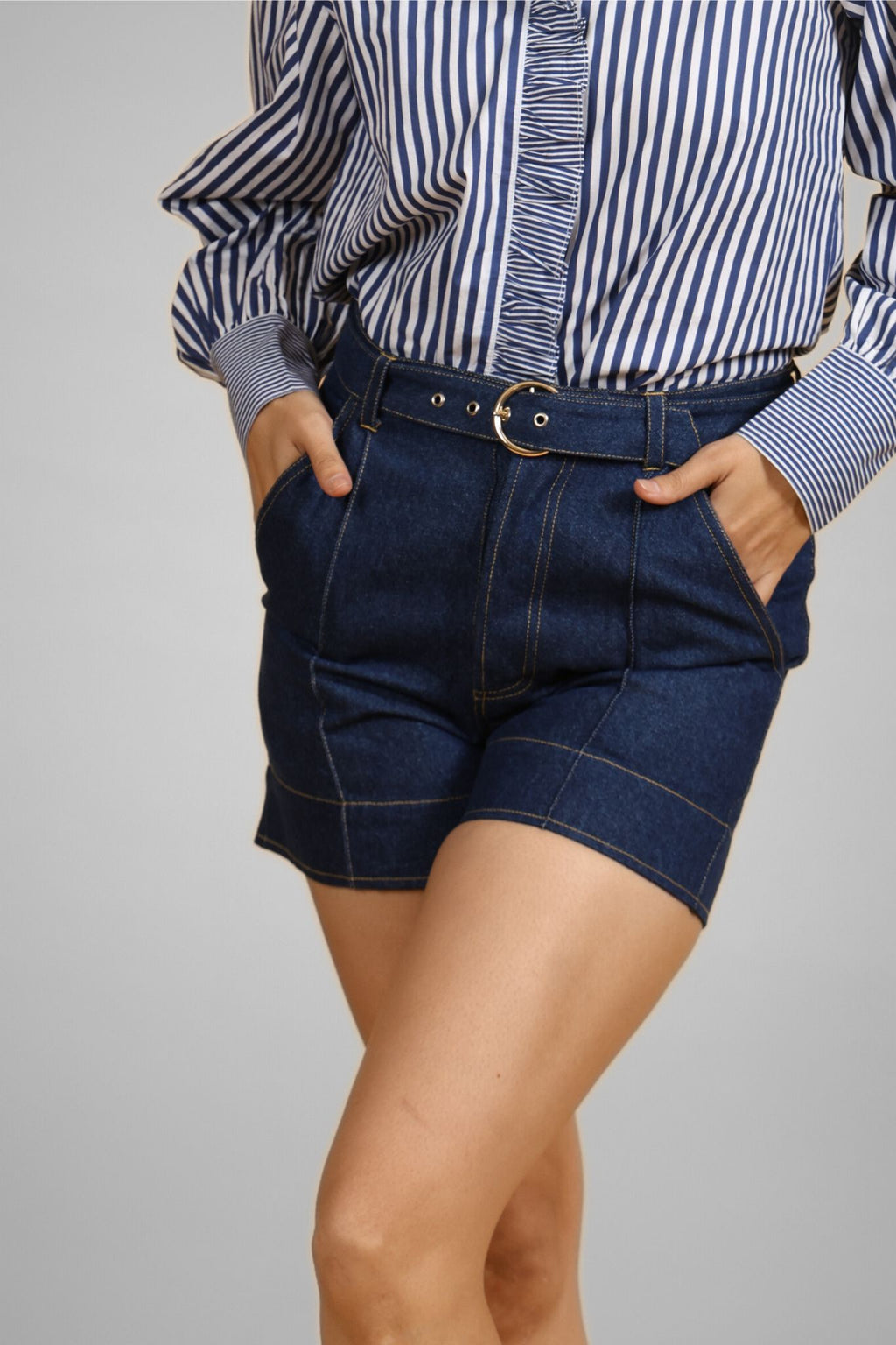 Chaos Indigo Denim Shorts