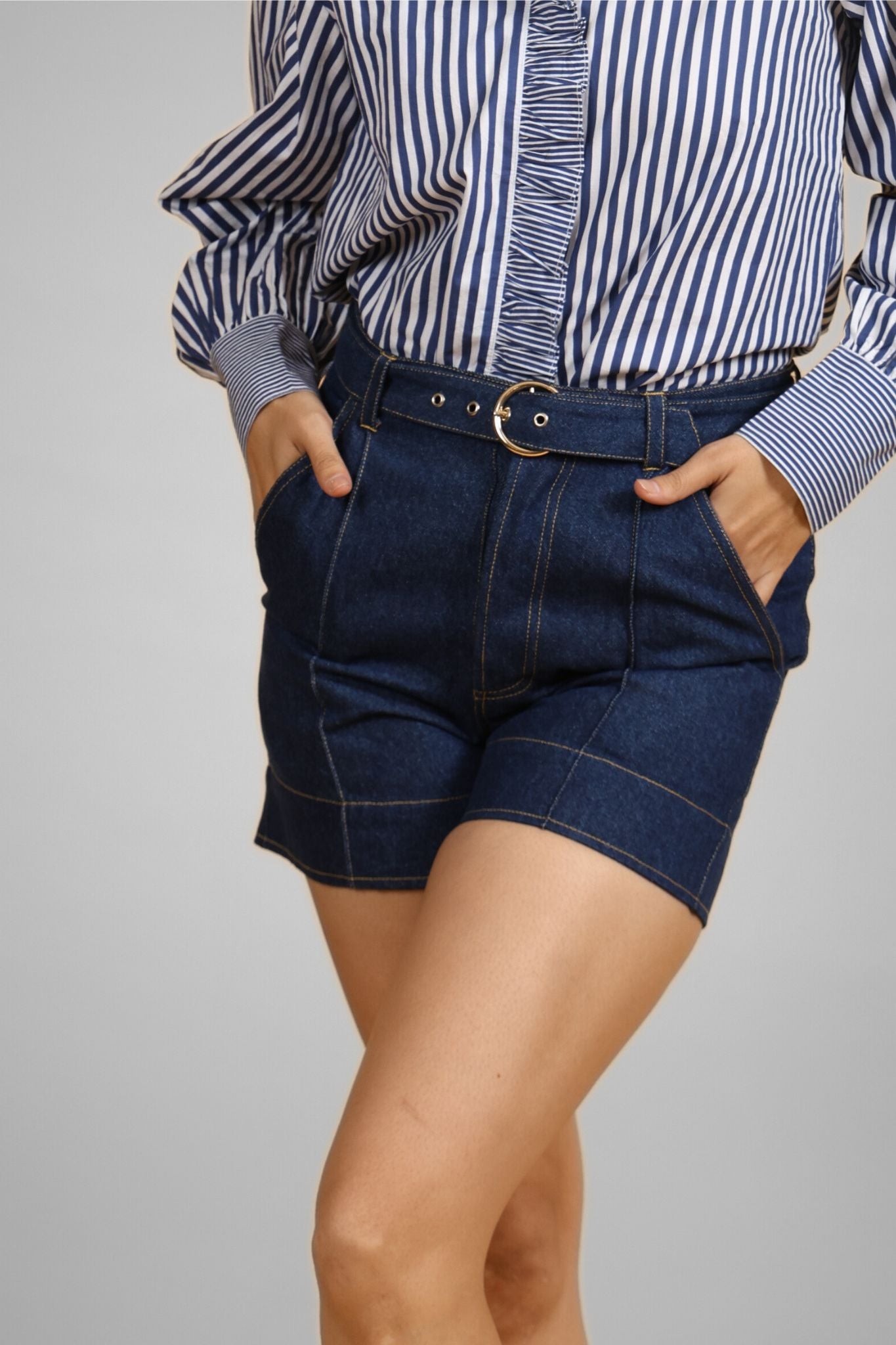 Chaos Indigo Denim Shorts