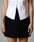Riot Black Tailored Mini Skirt