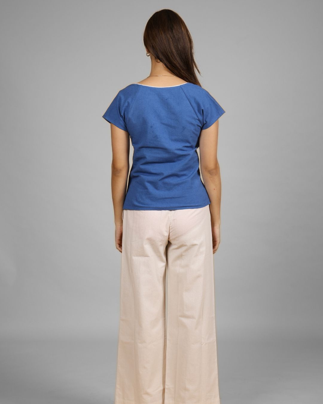 Spicy Blue Sweetheart Top