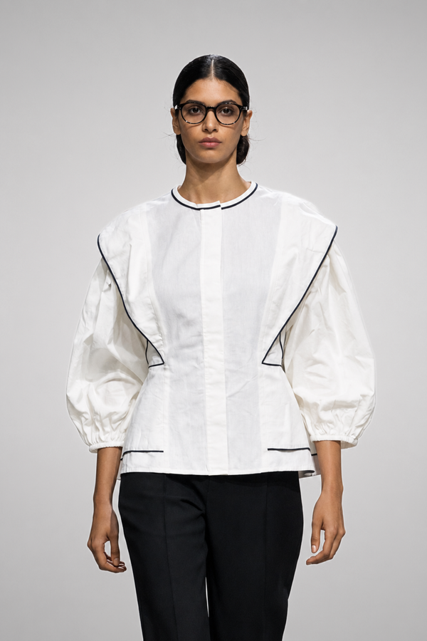 White Structured Top
