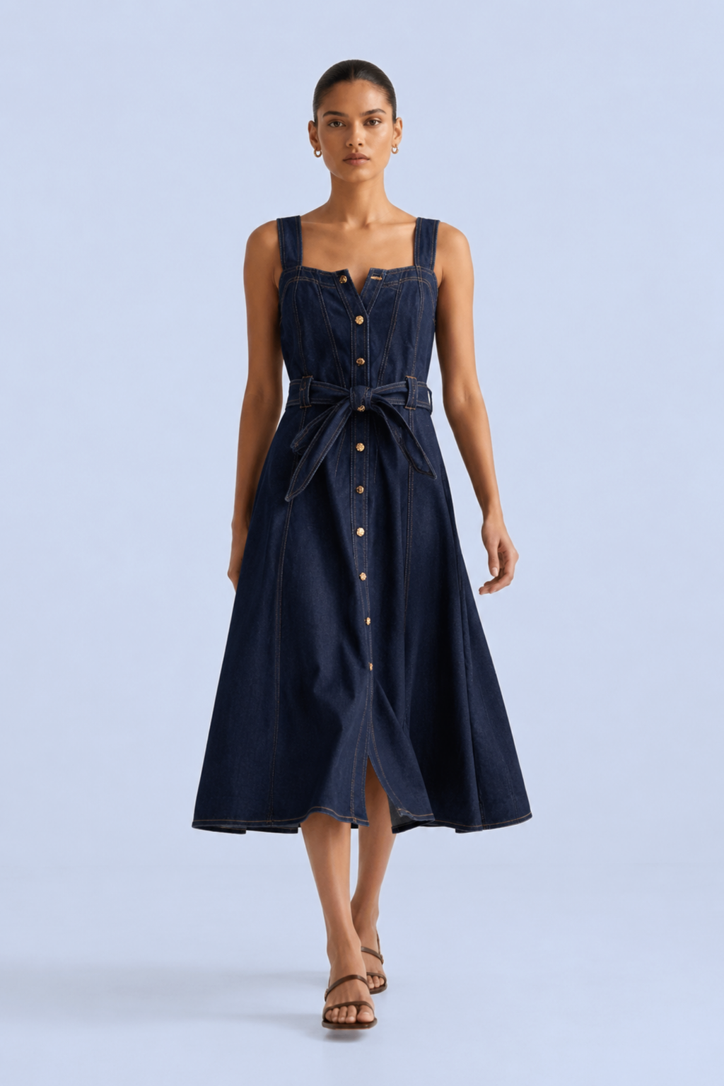 Denim Muse Midi Dress