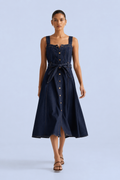 Denim Muse Midi Dress