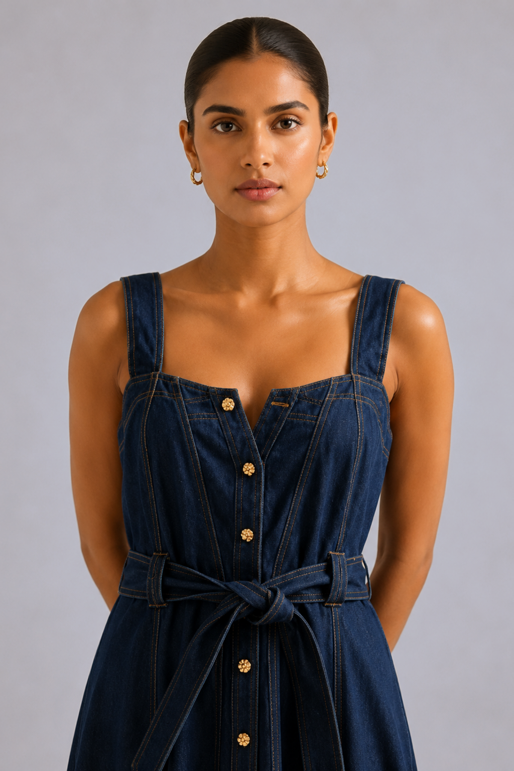 Denim Muse Midi Dress