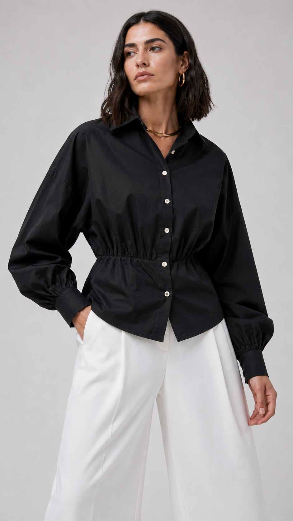 Noir Cinch Shirt