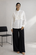 Ivory Heritage Embroidered Layered Shirt