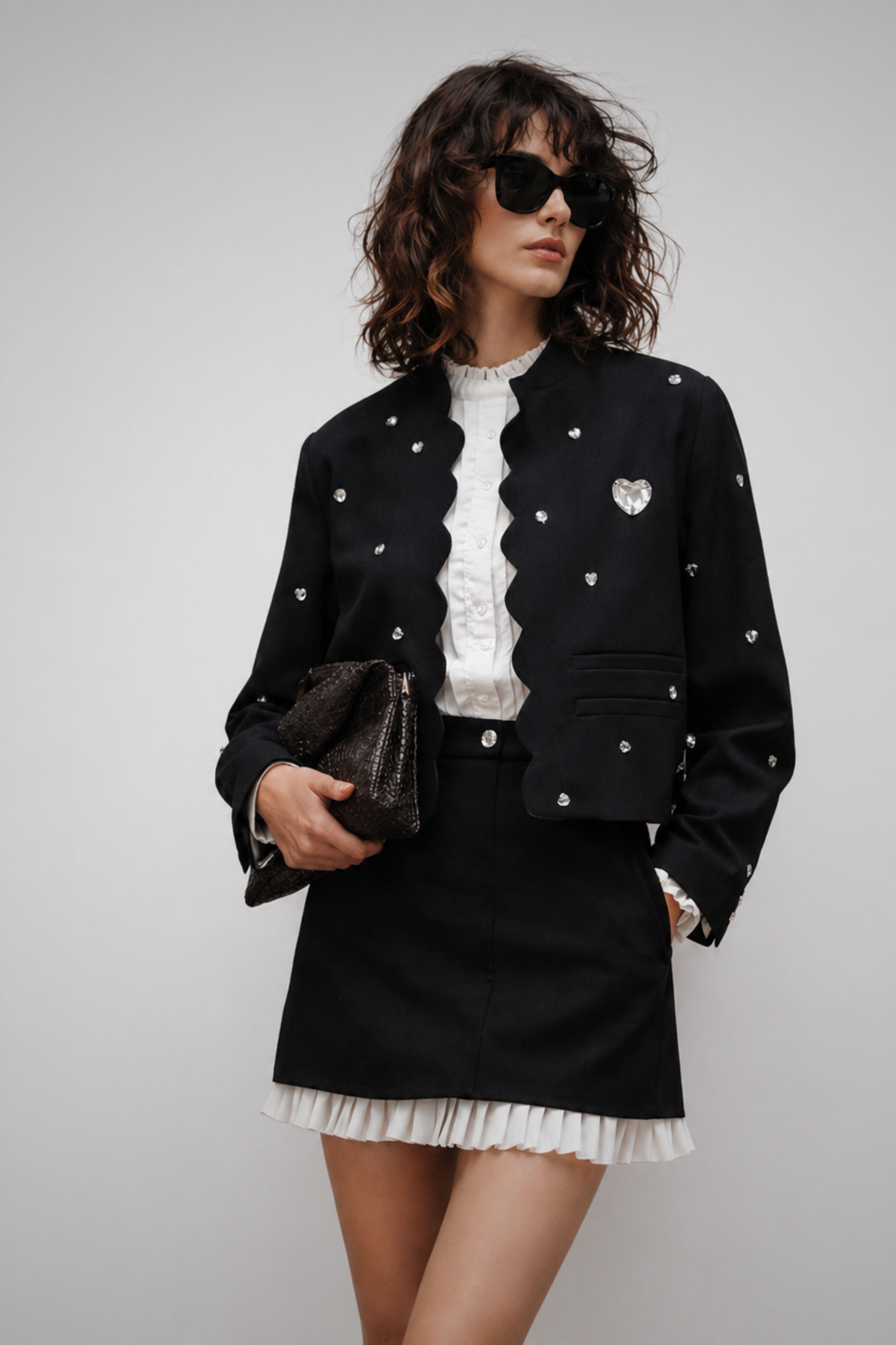 Midnight Heart Embellished Jacket