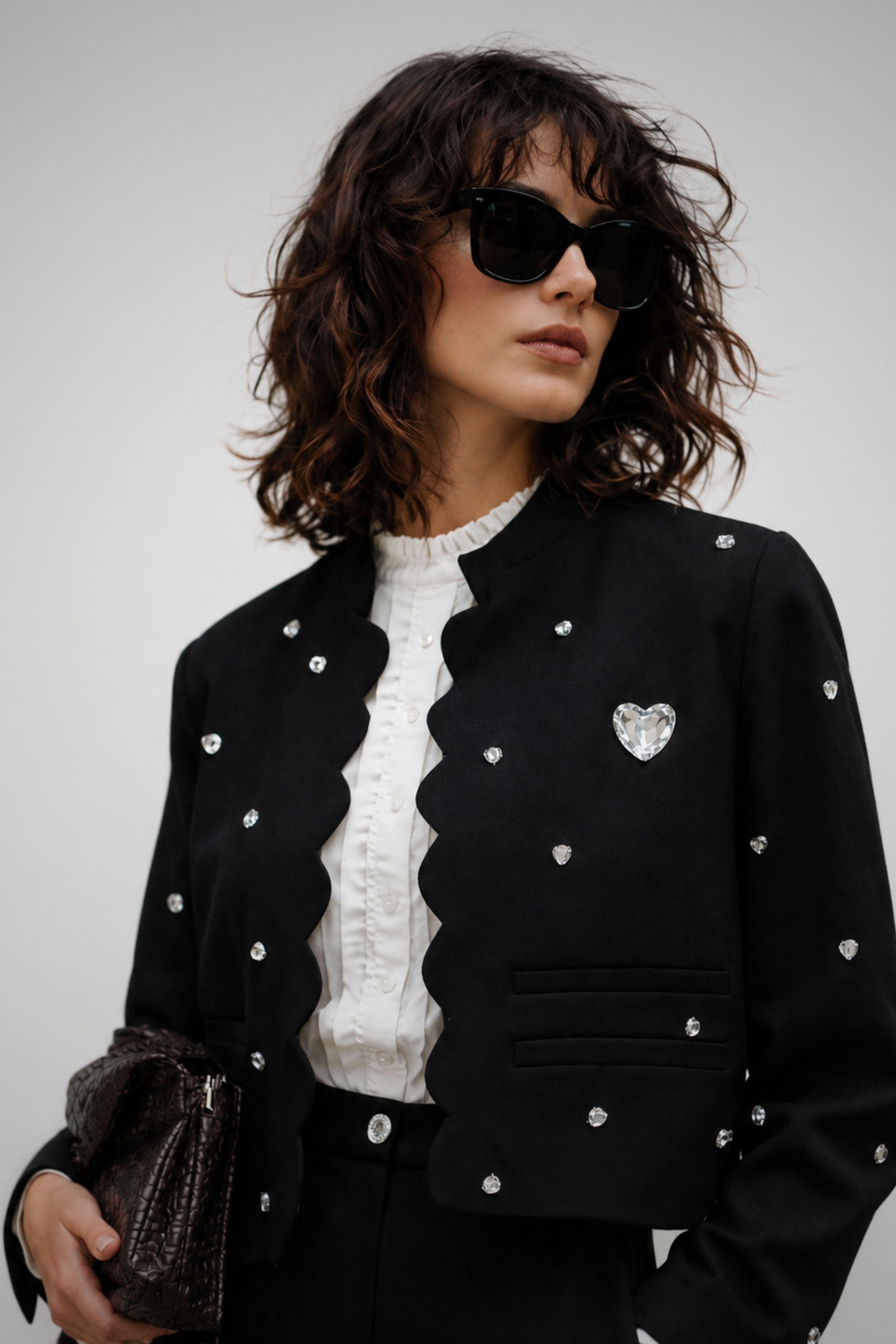 Midnight Heart Embellished Jacket