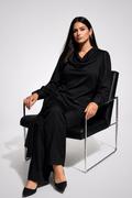 Midnight Flow Draped Co-ord Set
